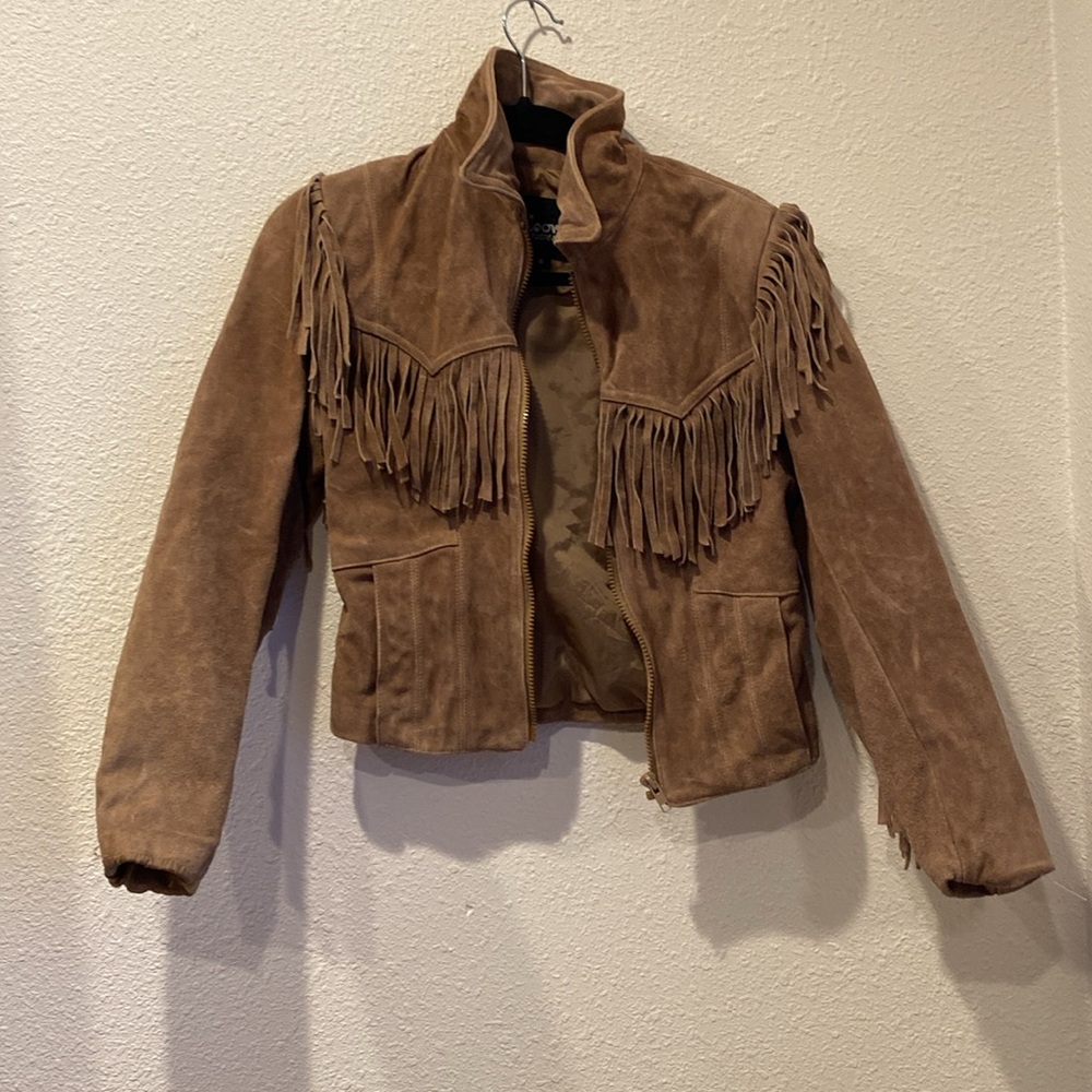 90s Wilsons‎ Fringe leather jacket - Picture 2 of 6